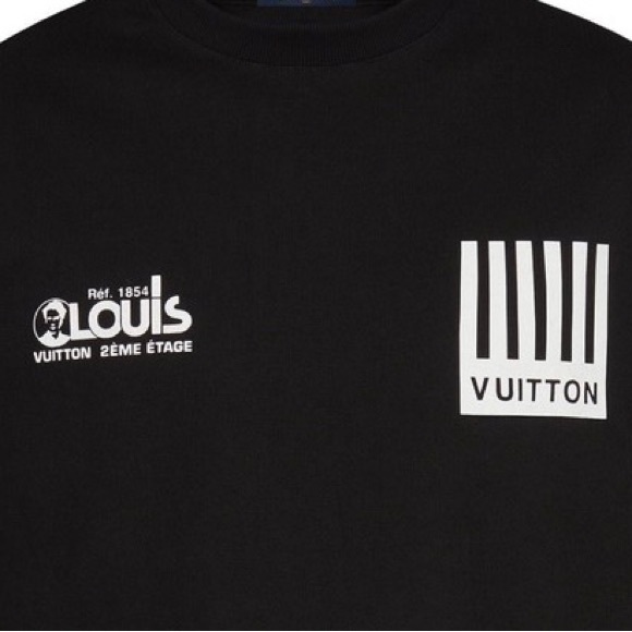 Like New Men’s Small Louis Vuitton Multi-logo Monogram Flower Sweatshirt Black - Picture 5 of 10